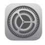 iPad, iPod and iPhone settings icon.