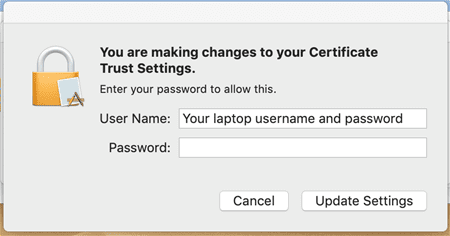 Laptop username and password login window.