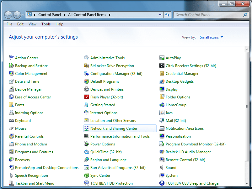 windows 7 wireless setup utility