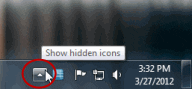 Show hidden images icon.