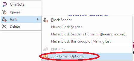 Web page snippet training out junk mail