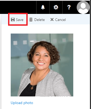 Screen shots on how to do profile pics in Outlook