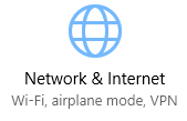 Network and internet image with blue globe.