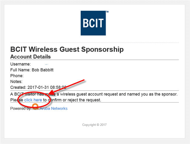 Requesting a Guest Wireless Account - BCIT