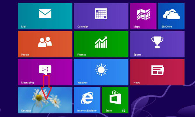 Windows 8 desktop.