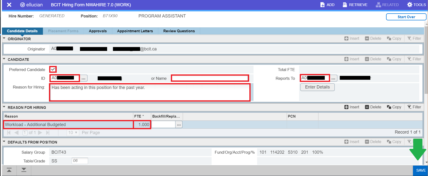 Hiring Process in Banner 9 EHire Instructions NWIHIRE – BCIT