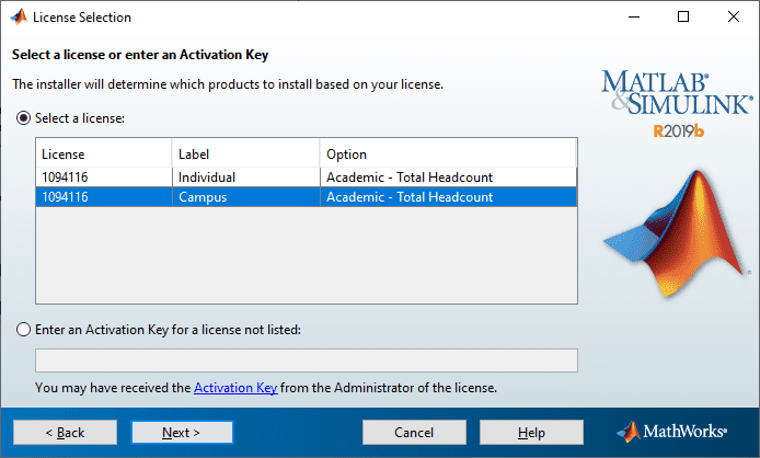 activation key for mathworks