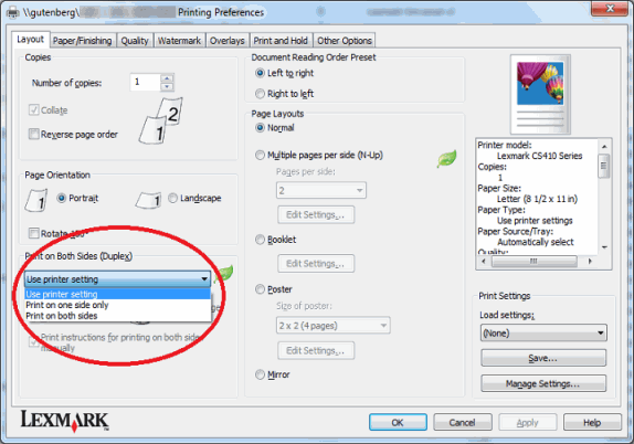 Setting up Double Sided Printing – BCIT