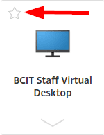 BCIT staff virtual desktop screen shot icon