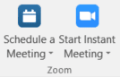 zoom icon schedule a meeting start a meeting
