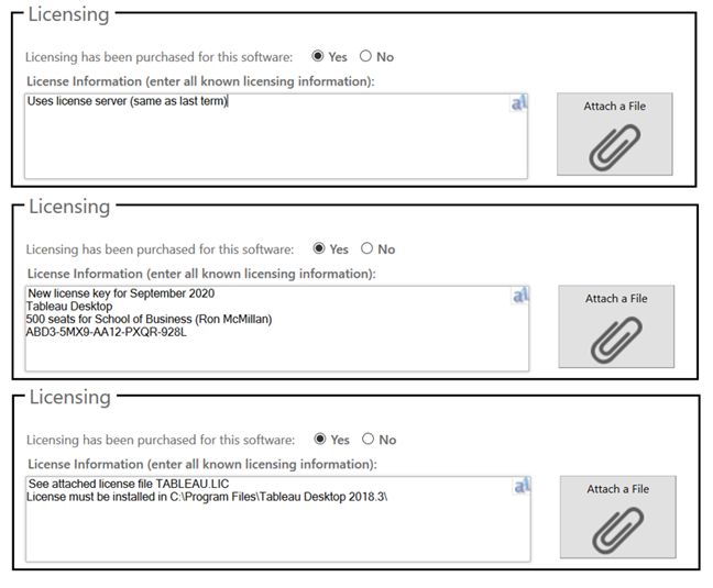 computer screen shot of 3 panels with paper clips embedded and some text.