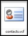 Snippet of conacts.vcf file from export of myBCIT email addresses