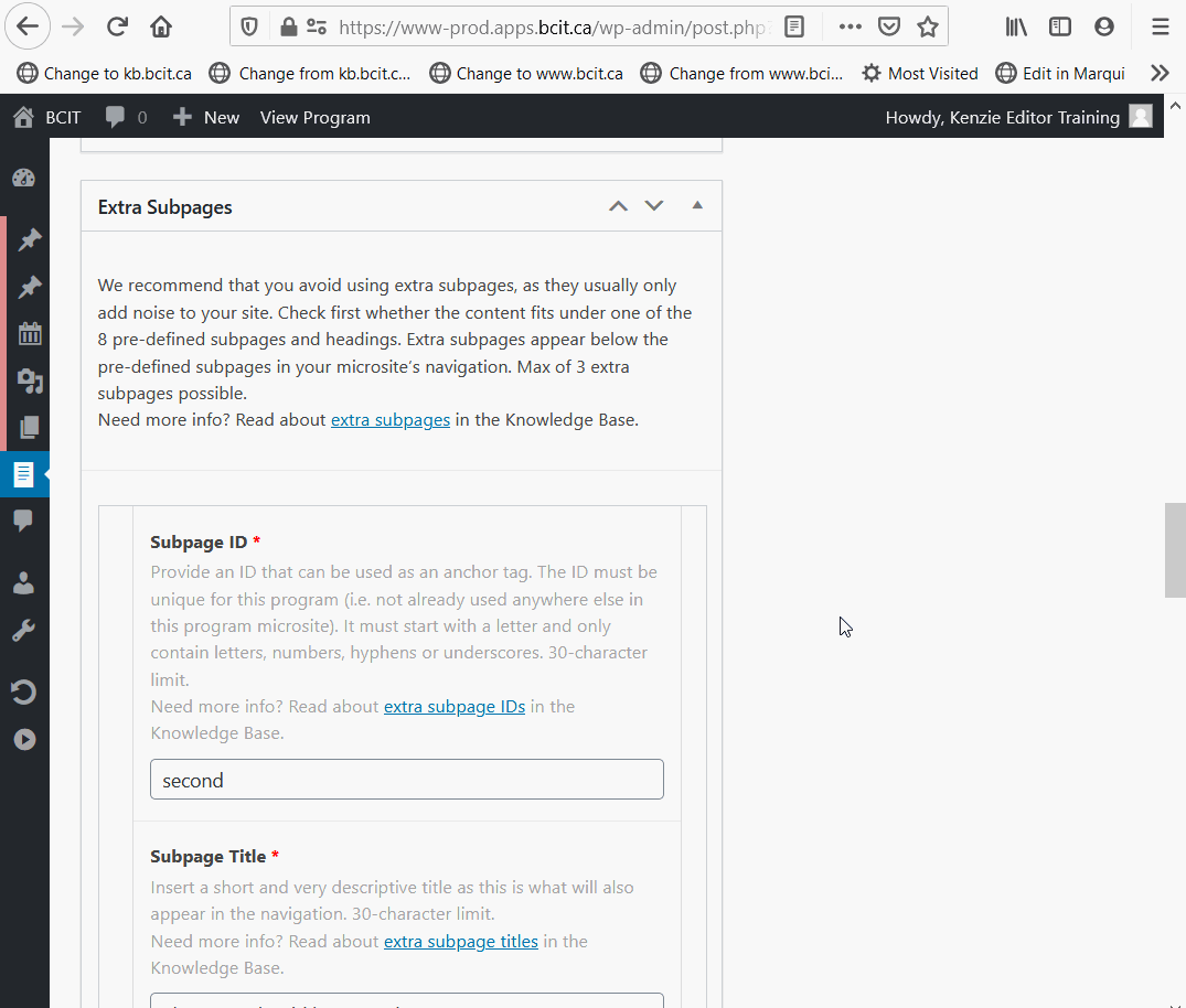animated demonstration of zooming out in browser until more extra pages are visible, then dragging the second one above the first