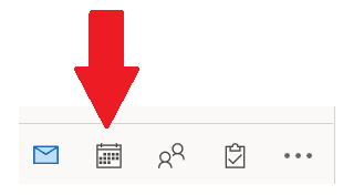 red arrow pointing to second icon in row