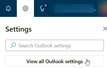 Outlook settings
