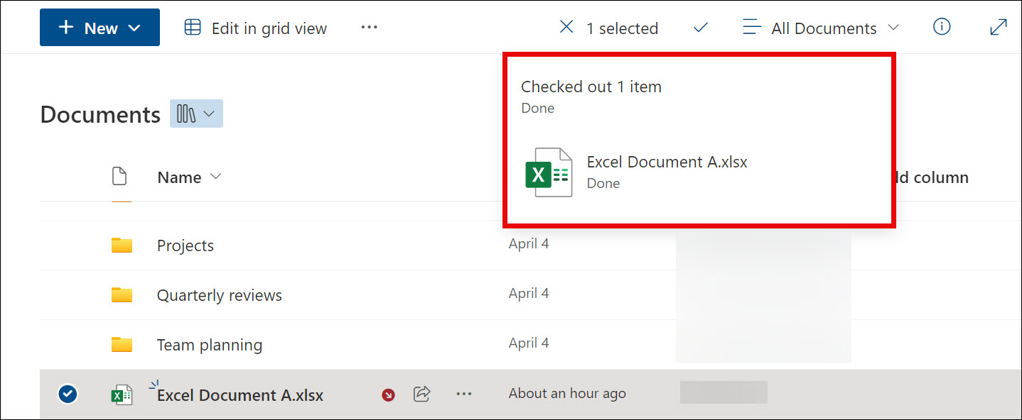 SharePoint Check out file confirmation message