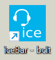 Screenshot of iceBar application