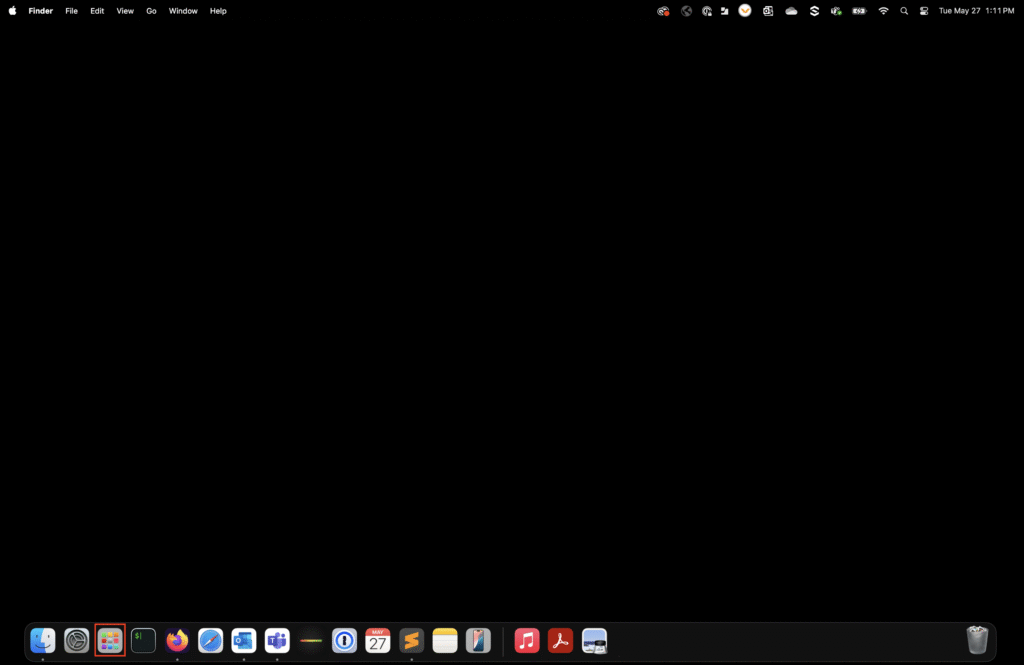 Screenshot of the MacOS Launchpad Icon