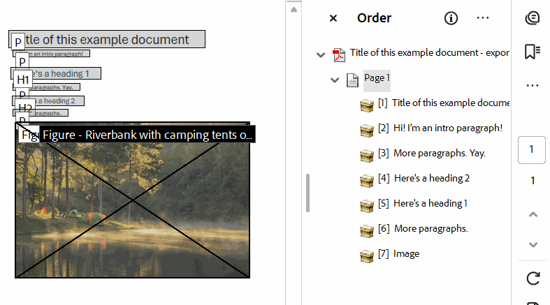 animated gif showing process of clicking through list and dragging an item to the right spot